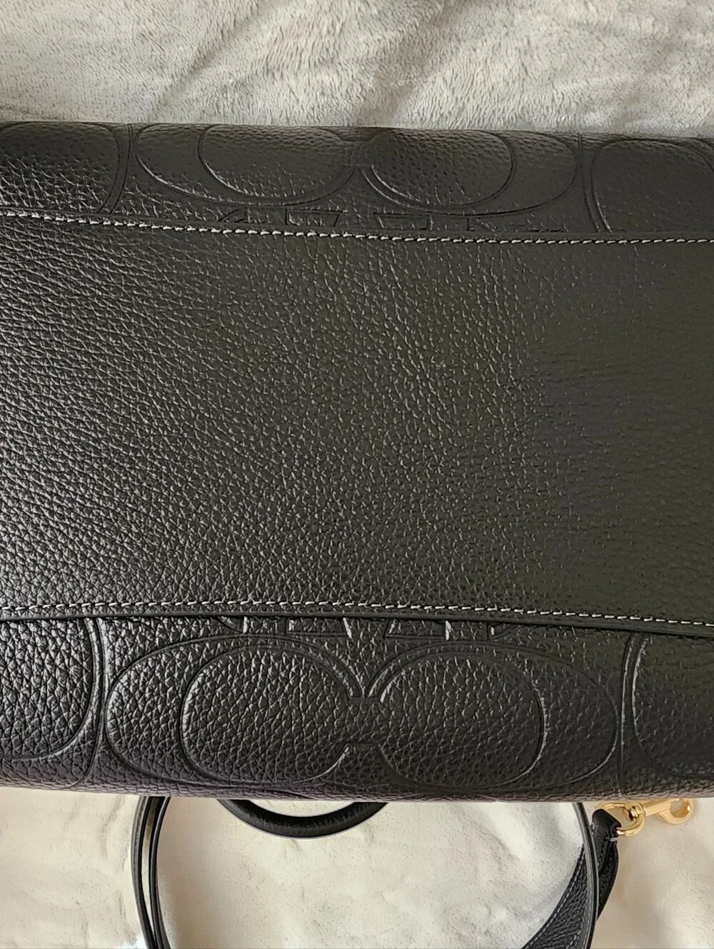Rowan Large Satchel Bag In Signature Leather - Picture 5 of 9